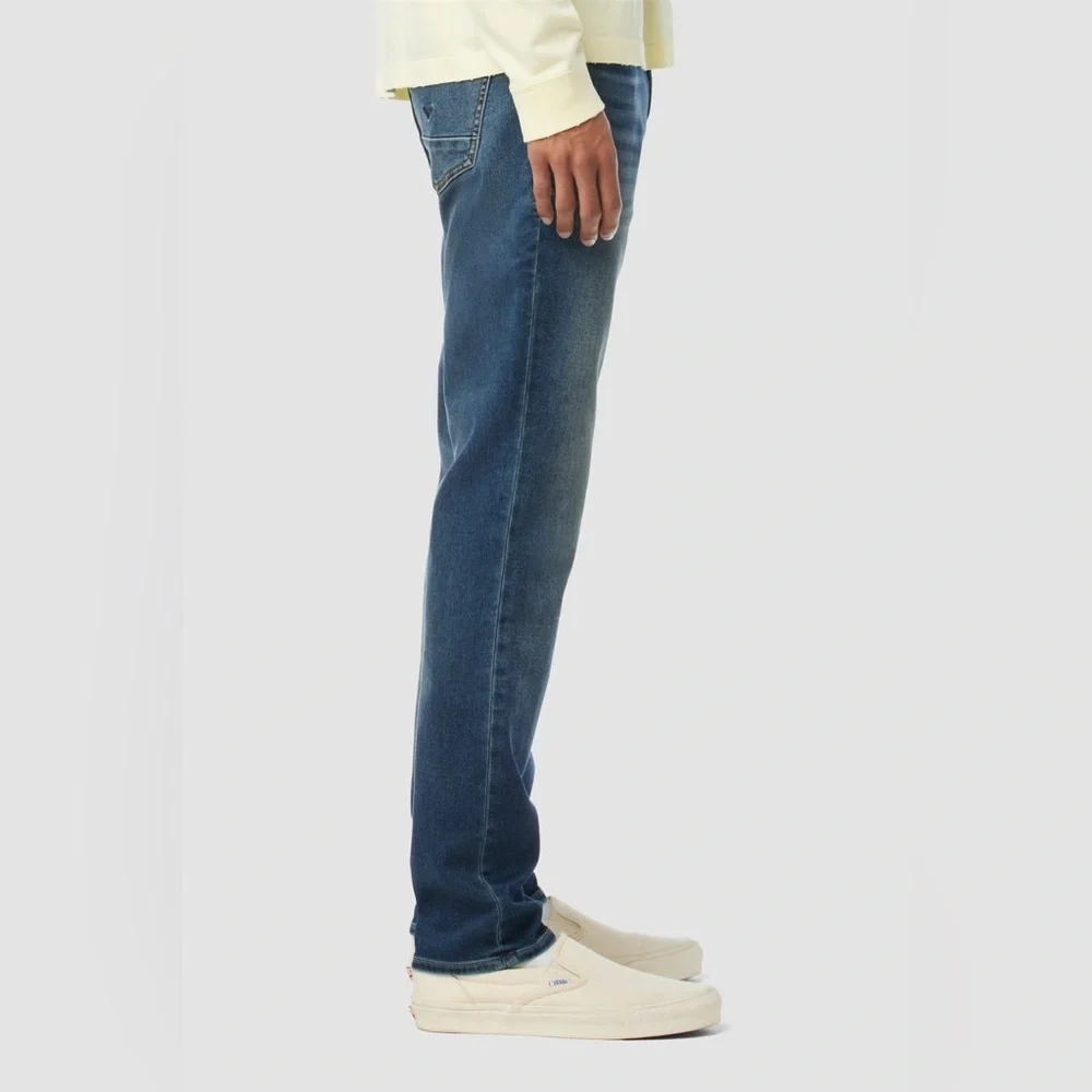 Hudson Men’s Blake Slim Straight Dark Blue Jeans, Size 38x28